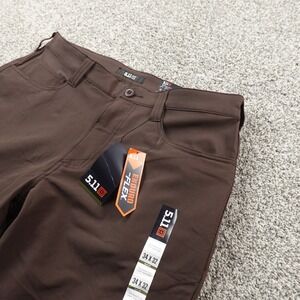 NEW 5.11 Tactical Pants Mens 34X32 Brown Defender Flex Slim Work Outdoor Stretch